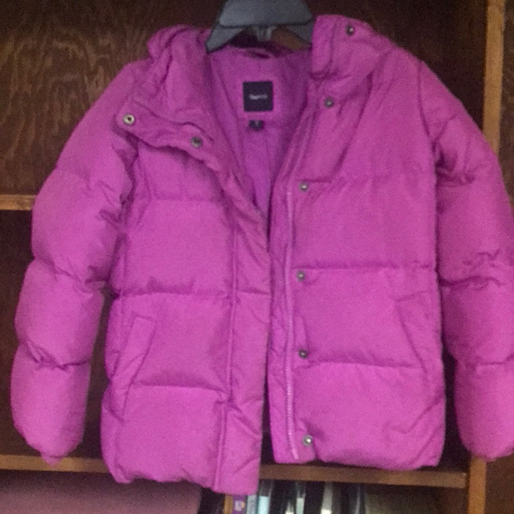Hot Pink puffer coat